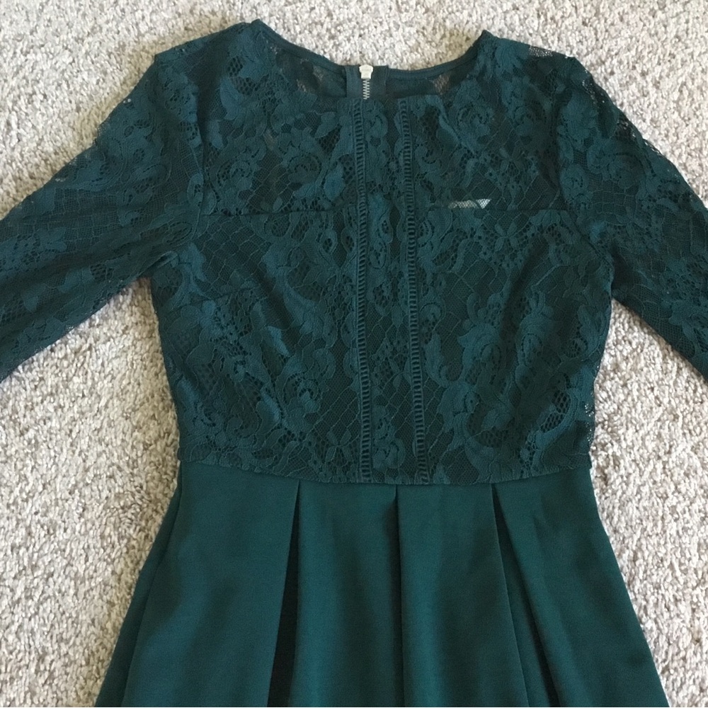 Speechless Teal Lace Dress